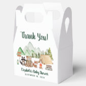 Rustic Woodland Animals Baby shower Hartelijk dank Bedankdoosjes (Geopend)