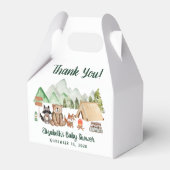 Rustic Woodland Animals Baby shower Hartelijk dank Bedankdoosjes (Voorkant Zijde)