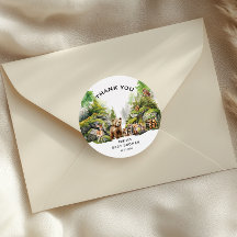 Rustic Woodland Animals Baby shower Hartelijk dank