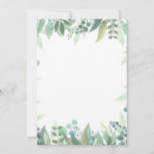 Rustic Woodland Animals Baby shower Invitation Kaart (Achterkant)