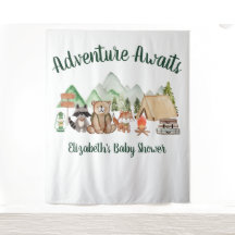 Rustic Woodland Animals Baby shower