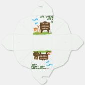 Rustic Woodland Animals Birthday  Bedankdoosjes (Ongevouwen)