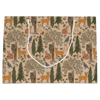Rustic Woodland Animals Boy Baby shower Groot Cadeauzakje