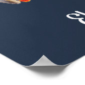 Rustic Woodland Animals Night Baby shower Welcome Poster (Hoek)