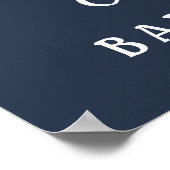 Rustic Woodland Animals Night Baby shower Welcome Poster (Hoek)