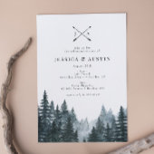 Rustic Woodland Arrows Boho Rehearsal Dinner Kaart