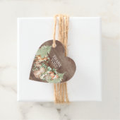 Rustic Woodland Baby shower Favor Gift Label (In situ)