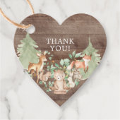 Rustic Woodland Baby shower Favor Gift Label (Voorkant)