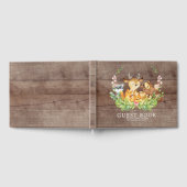 Rustic Woodland Baby shower gastenboek (Volledig)