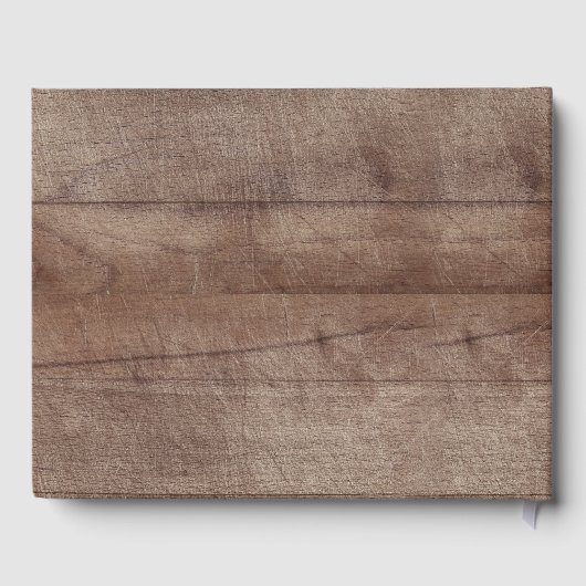 Rustic Woodland Baby shower gastenboek (Achterkant)