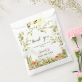 Rustic Woodland Baby shower Greenery Dank u Bedankzakje (Gezegeld)