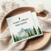 Rustic Woodland Baby shower servetten