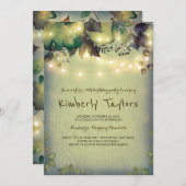 Rustic Woodland Barn String Lights Verjaardagsfees Kaart (Voorkant / Achterkant)