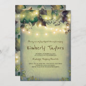 Rustic Woodland Barn String Lights Vrijgezellenfee Kaart (Voorkant / Achterkant)