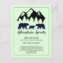 Rustic Woodland Beer Baby shower per post