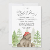 Rustic Woodland Beer Boy Baby shower Kaart (Voorkant)