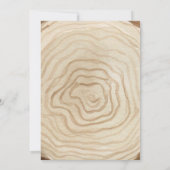 Rustic Woodland Beer Boy Baby shower Kaart (Achterkant)