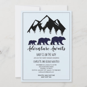 Rustic Woodland Beren Blue Boy Baby shower