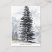 Rustic Woodland Beren Pink Diaper Raffle Informatiekaartje (Achterkant)