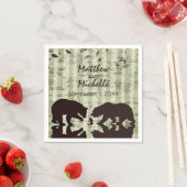 Rustic Woodland Beren Vist, Birch Trees Wedding Servet (Insitu)