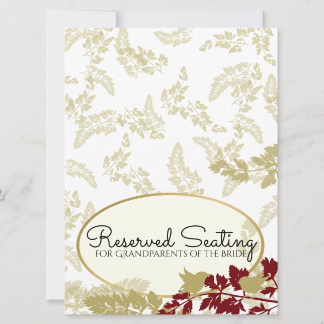 Rustic Woodland Birds Gold Reserved (Voorkant)
