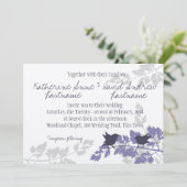 Rustic Woodland Birds Wedding Kaart (Staand voorkant)