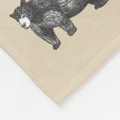 Rustic Woodland Black Beer Fleece Deken (Hoek)