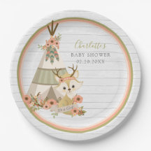Rustic Woodland Boho Fox Baby shower