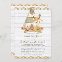 Rustic Woodland Boho Virtual Baby shower
