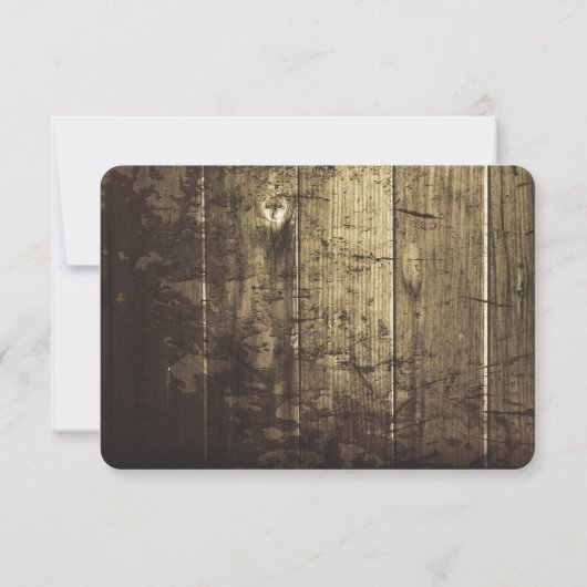 Rustic Woodland Buck and Deer Reception Info Kaart (Achterkant)