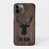 Rustic Woodland Buck Wood Pattern Case-Mate iPhone Case (Achterkant)