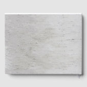 Rustic Woodland Carved Heart Birch Tree Wedding Gastenboek (Achterkant)