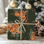 Rustic Woodland Christmas Cadeaupapier<br><div class="desc">Voeg dit seizoen een vleugje rustieke charme toe aan uw kerstcadeaus! Onze waterverf dennen & citrus Rustic Woodland Christmas Wrapping Paper is ideaal voor diegenen die houden van de schoonheid van natuur en een vleugje grilligheid aan hun vakantiefeesten.</div>