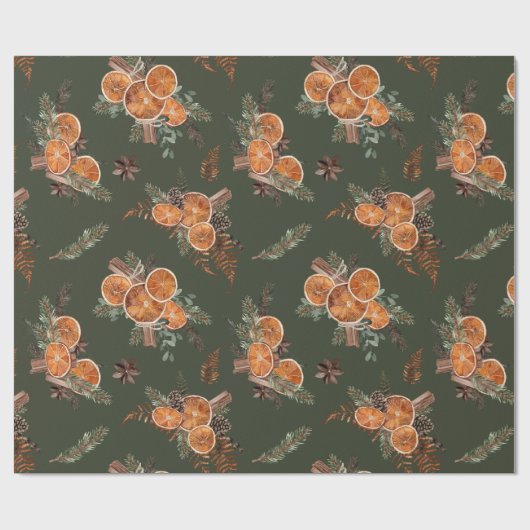 Rustic Woodland Christmas Cadeaupapier (Vlak)