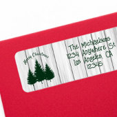 Rustic Woodland Christmas Etiket