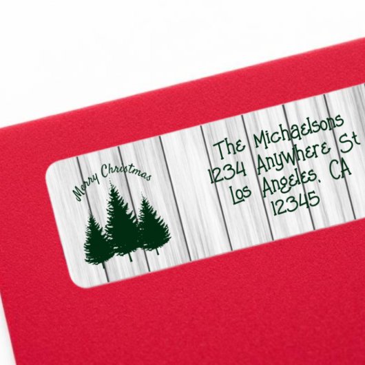 Rustic Woodland Christmas Etiket