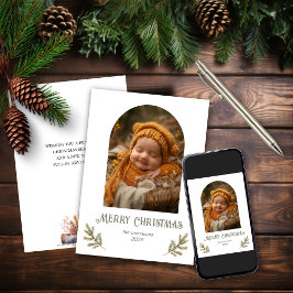 Rustic Woodland Christmas Feestdagenkaart