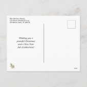 Rustic Woodland Christmas Holiday Briefkaart (Achterkant)