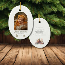 Rustic Woodland Christmas Oval