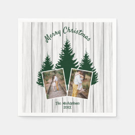 Rustic Woodland Christmas Photo Servet