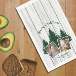 Rustic Woodland Christmas Photo Servet