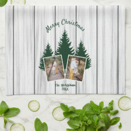 Rustic Woodland Christmas Photo Theedoek