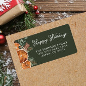 Rustic Woodland Christmas Retouradres Etiket