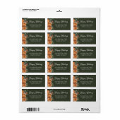 Rustic Woodland Christmas Retouradres Etiket (Full Sheet)