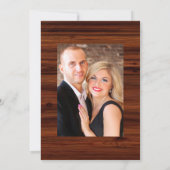 Rustic Woodland Country Barn Wedding Foto Kaart (Achterkant)