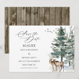Rustic Woodland Country - Red de datum Kaart