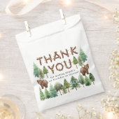 Rustic Woodland Dank u gunstzak voor One Happy Bedankzakje (Geknipt)