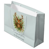 Rustic Woodland Deer Head with Winter Foliage -  Groot Cadeauzakje (Voorkant Gekanteld)