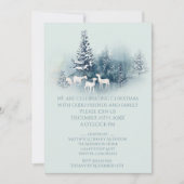 Rustic Woodland Evergreen Goats Kaart (Voorkant)