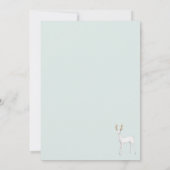 Rustic Woodland Evergreen Goats Kaart (Achterkant)